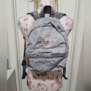 Adidas Heather Gray Mini  Backpack